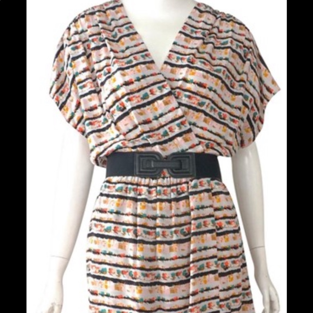 BCBG MaxAzria Silk Print Dress